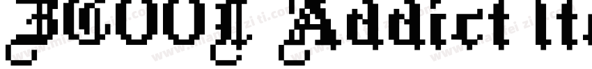 ZC00L Addict ltalic字体转换